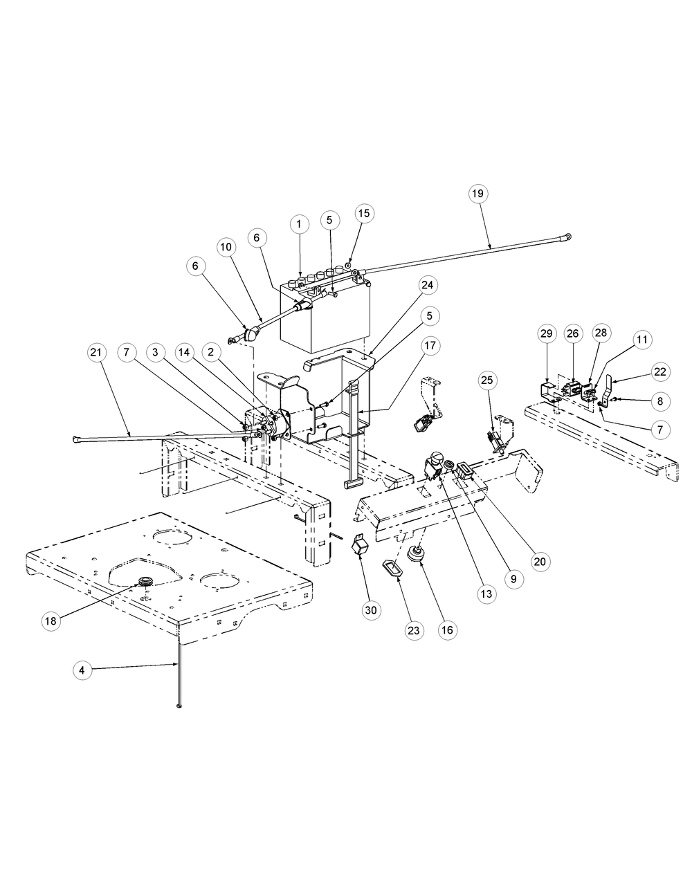Kawasaki Electrical Assembly Diagram and Parts List for M48-KW 53AB5DBV750-23-HP-OHV Cub Cadet Lawn Tractor